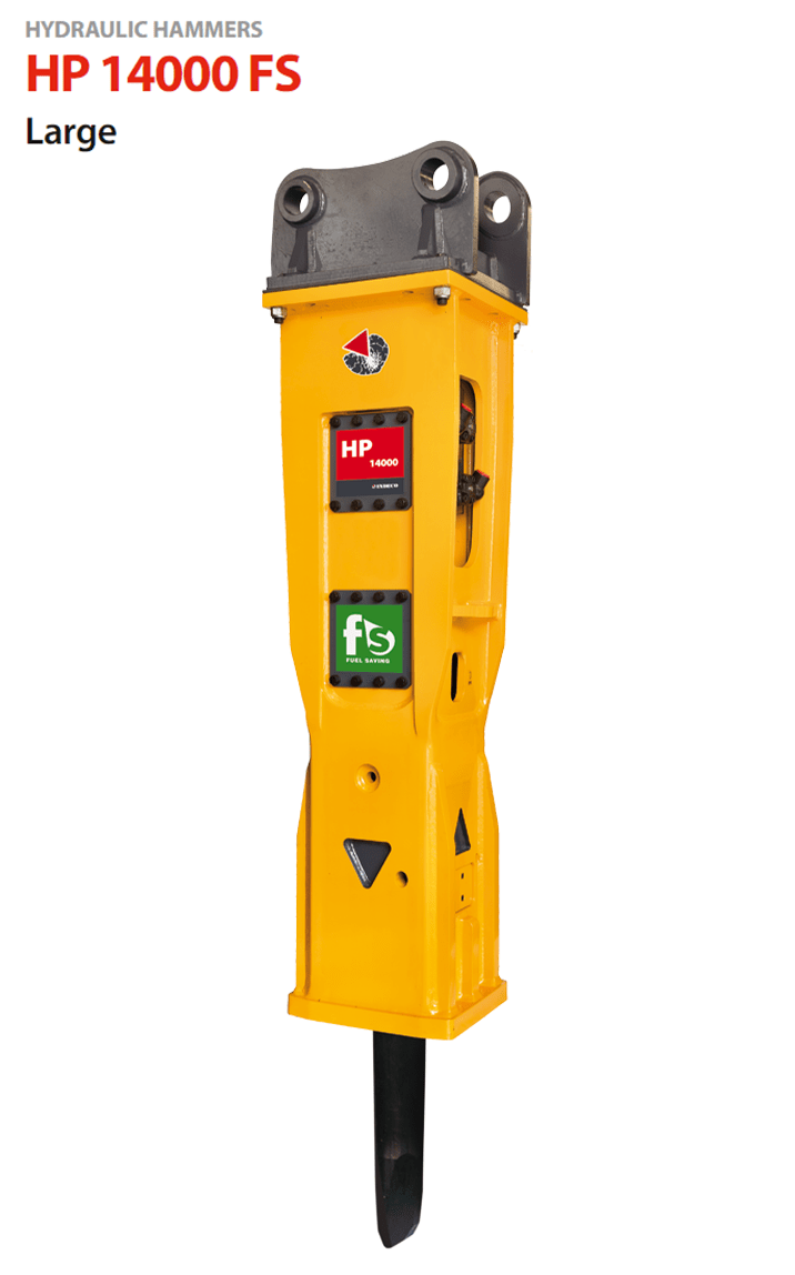 INDECO HP14000 — Martillo de gran tonelaje